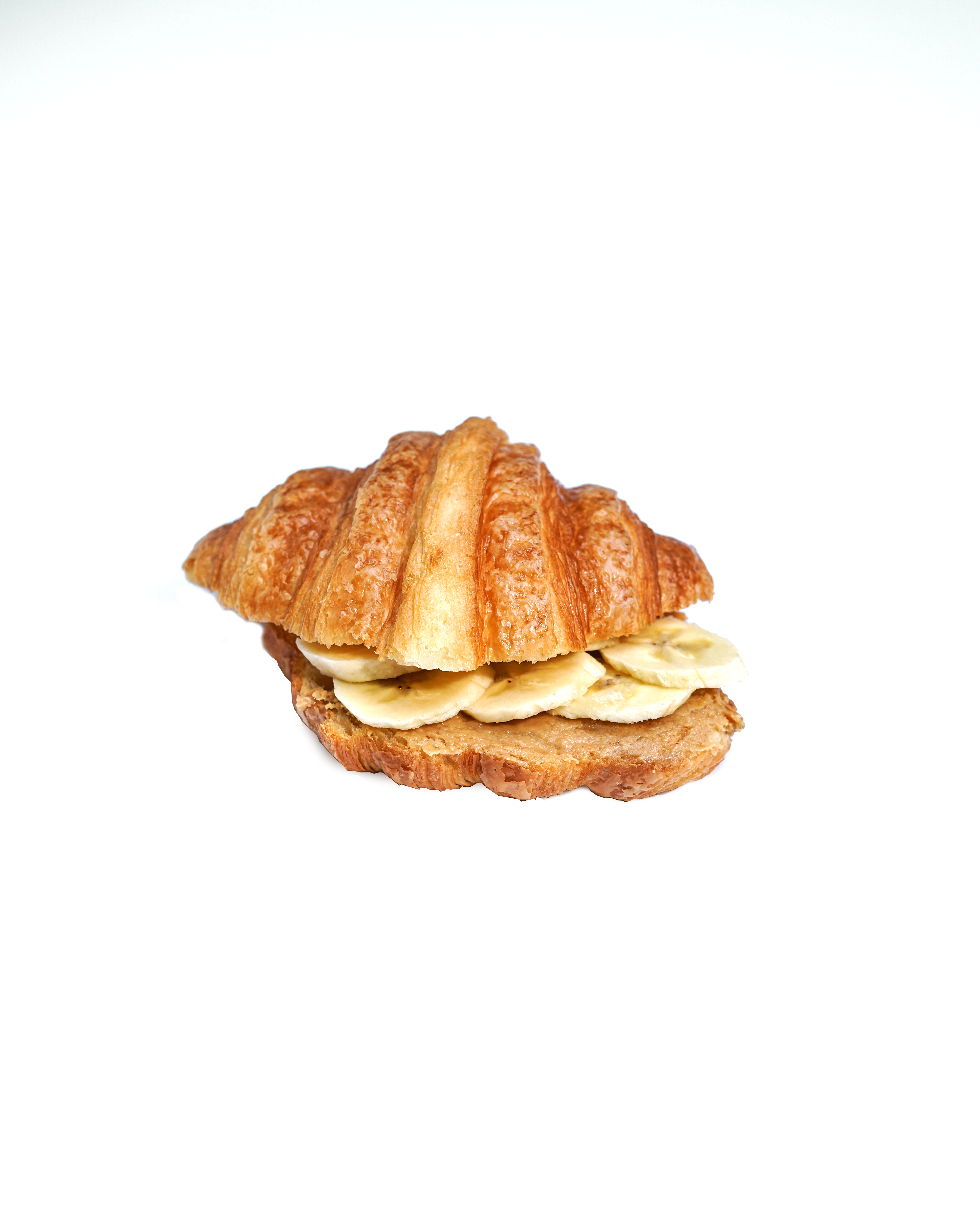 کروسان کره بادام زمینی موز